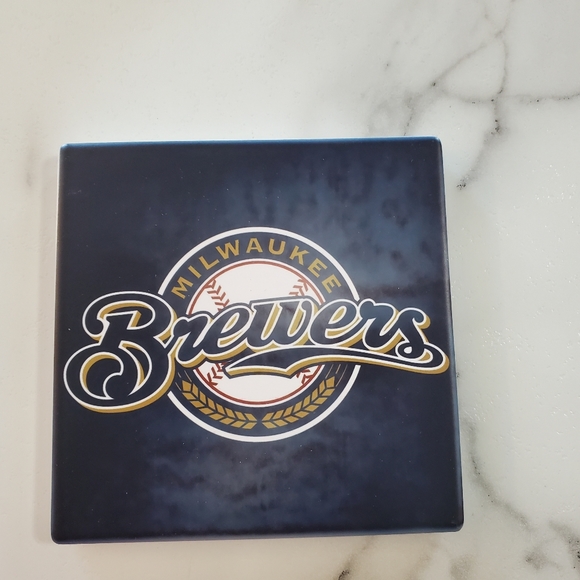 Milwaukee Brewers 4 Pack Sandstone Coasters - Picture 5 of 9